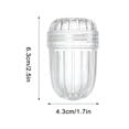 Clear Tea Infuser Ball - Durable Plastic Mesh Strainer for Loose Tea