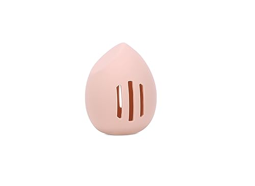 Sprigold Silicone Makeup Sponge Holder, Dust-Proof Travel Case in Dark Pink