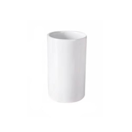 RabyLeo White Ceramic Toothbrush Cup - Large 300ml Bathroom & Kitchen Water Cup