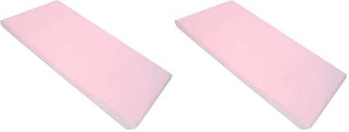 American Baby Company Microfiber Fitted Nap Mat Sheet for Daycare 24x48 Pack of 2, Pink