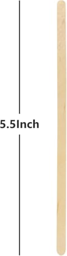 KTOJOY Wooden Coffee Stirrers - 5.5 Inch, 120 Count, Disposable