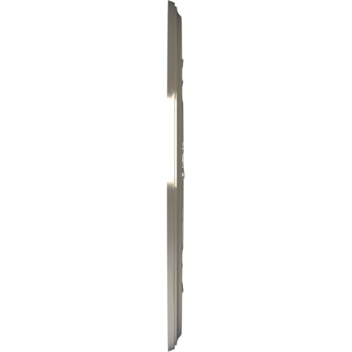 Ekena Millwork 16-inch Bright Chrome Baltimore Thermoformed PVC Ceiling Medallion - Fits Canopies up to 6.5"