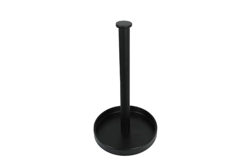 Matte Black Paper Towel Holder with Storage Tray | Durable & Stylish Design