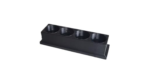 Znet3D Eye Drop Bottle Organizer Tray - 4 Slot Black Storage Rack