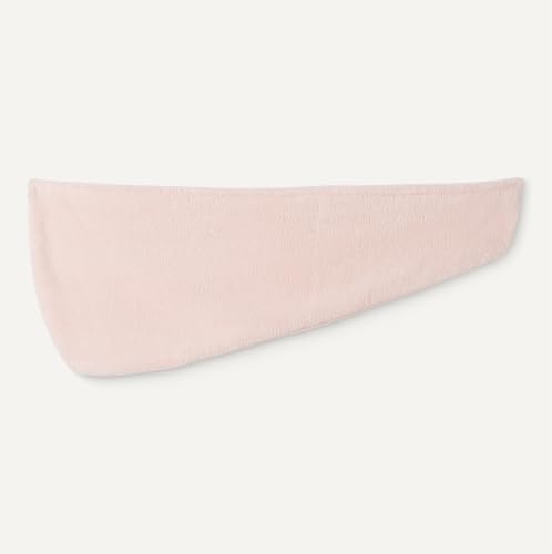 Amazon Basics Microfiber Hair Towel Wrap - Quick Dry, 2-Pack (Grey/Pink)