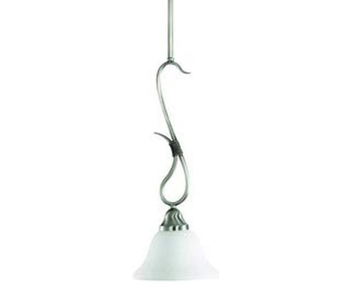Kichler 3355AP Stafford Mini Pendant 1-Light, Antique Pewter