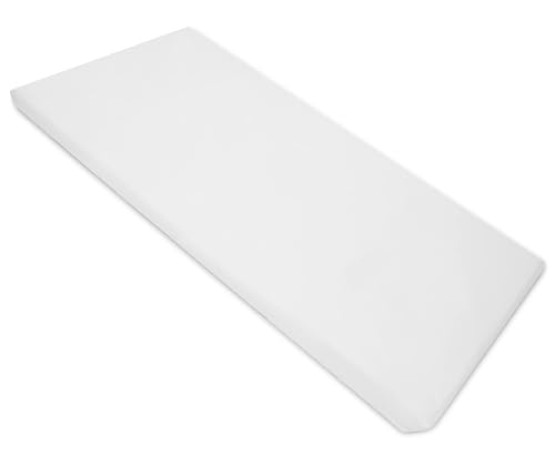 American Baby Company Fitted Nap Mat Sheet, 24" x 48" x 4", Snow White, 2-Pack
