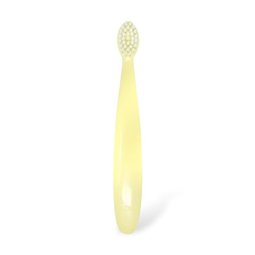 RADIUS Totz Extra Soft Toddler Toothbrush for Kids 18+ Months - Yellow
