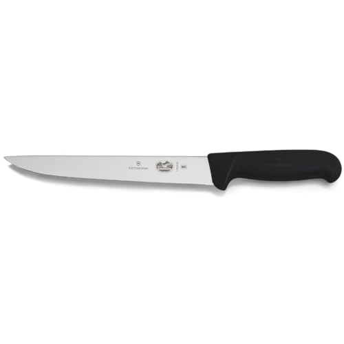 Victorinox 8-Inch Carving Knife with Stiff Blade & Black Fibrox Handle