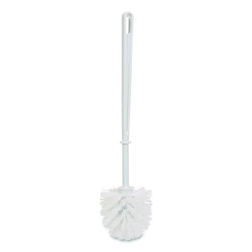 Boardwalk Spiral Toilet Bowl Brush, 13-Inch Handle, White Bristles