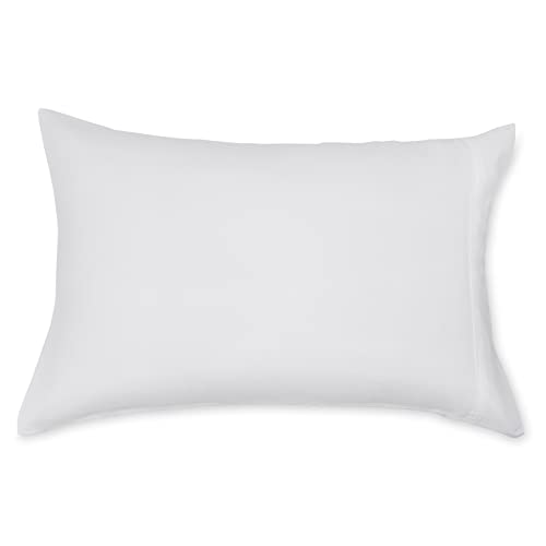 Amazon Basics Microfiber Pillowcases Set of 2 - Standard Size, Bright White