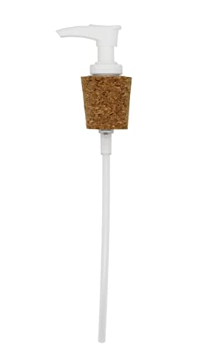 Creative Hobbies White Lotion Pump Dispenser with Cork Stopper (5 Pack)