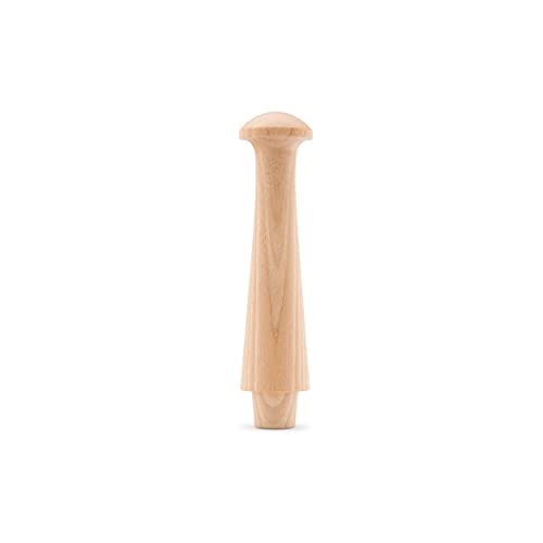 Woodpeckers 3-1/2-Inch Wooden Shaker Pegs Pack of 10 | Unfinished Wall Hooks for Coat, Hat, Towel Racks