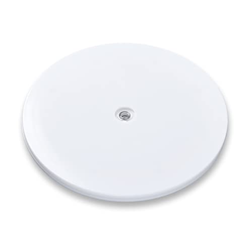 6-Inch Lazy Susan Turntable - White Acrylic Rotating Tray for Kitchen