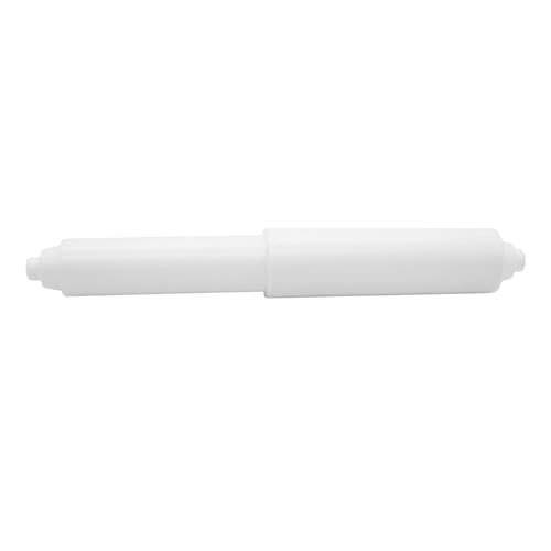Adjustable Plastic Toilet Paper Holder Spring Rod 3.75-6.5 Inches White