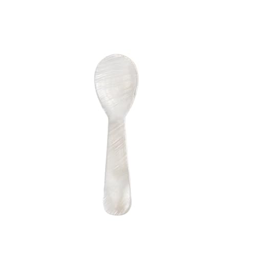 Natural Pearl Caviar Spoons - 2.75 Inch Mini Dessert Spoons