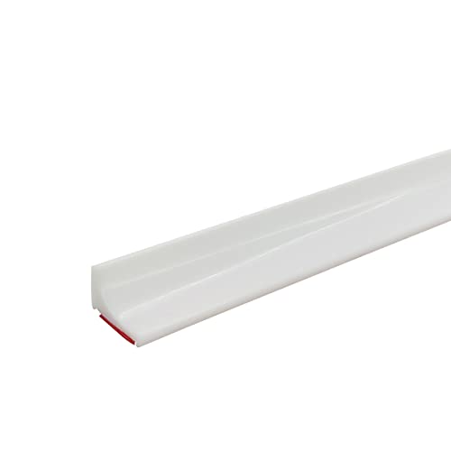 39 Inch Self-Adhesive Water Barrier for Sink & Shower, White