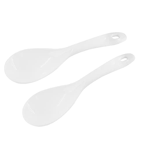 Cionyce 2PCS Non-Stick Plastic Rice Paddle Spoon and Serving Spatula