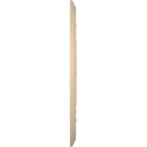 Ekena Millwork 13-inch Diameter Thermoformed PVC Ceiling Medallion - UltraCover Satin Smokey Beige, Fits Canopies up to 5-1/4"
