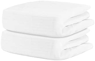 Newton Baby Fitted Crib Sheet - Ultra Breathable Organic Cotton, Soft 2-Pack for Standard Cribs | Plain White
