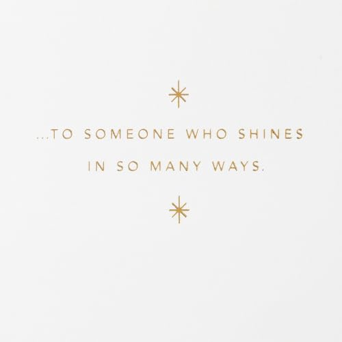 Hallmark Signature Birthday Card - Someone Who Shines