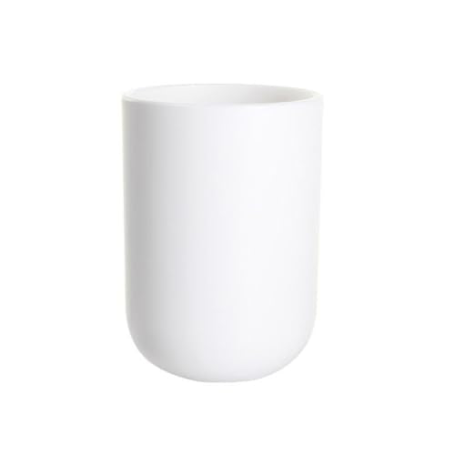 RabyLeo Solid Color Toothbrush Holder Cup - 10 oz (White)