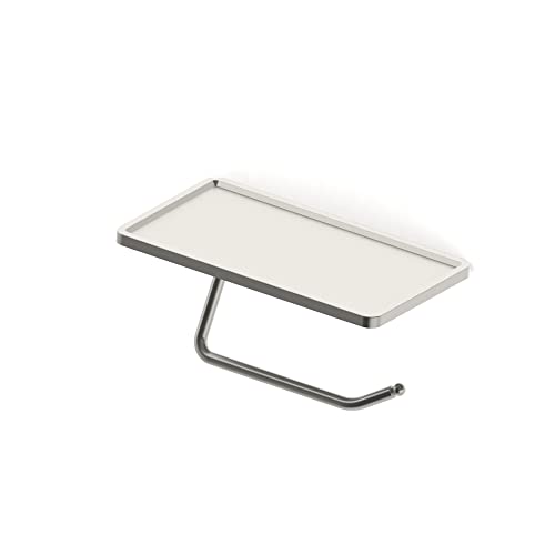 Design House Millbridge Satin Nickel Toilet Paper Holder with Shelf