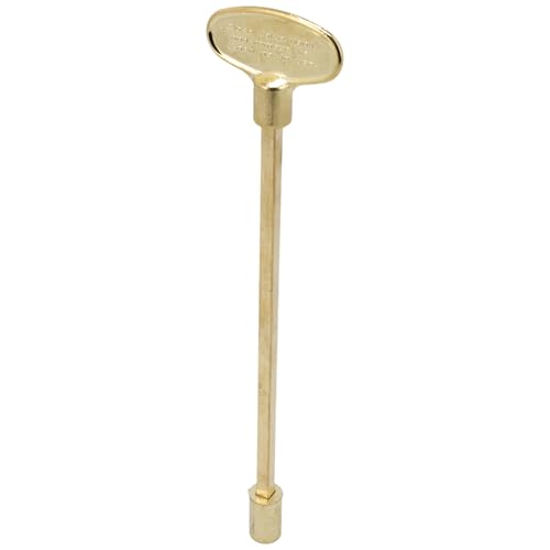 8-Inch Polished Brass Log Lighter Key for Fireplaces & Fire Pits
