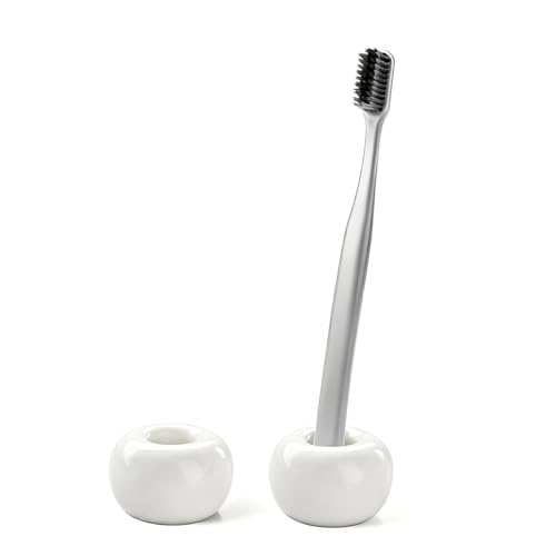Ceramic Toothbrush Holder Set - Sleek & Multi-Purpose Bathroom Storage