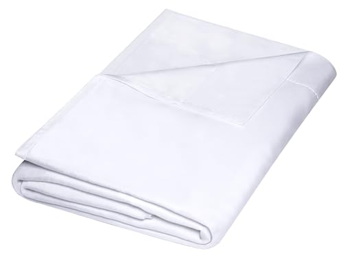 ZPECC Twin Flat Bed Sheet, Hypoallergenic Brushed Microfiber, White, 66"x96"