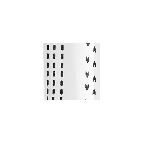 Lush Decor Hygge Stripe Light Filtering Window Curtain Panels Pair 52" W x 84" L Black & White - Striped Curtains for Bedroom - Living Room Curtains
