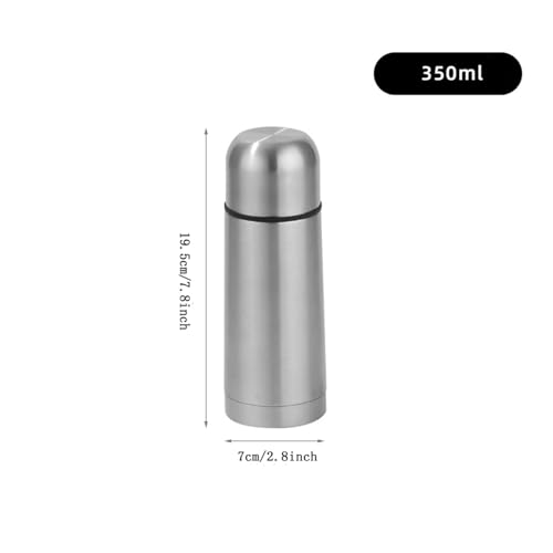 12oz Insulated Stainless Steel Thermal Bottle with Cup - Leak-Proof Travel Flask for Hot & Cold Drinks