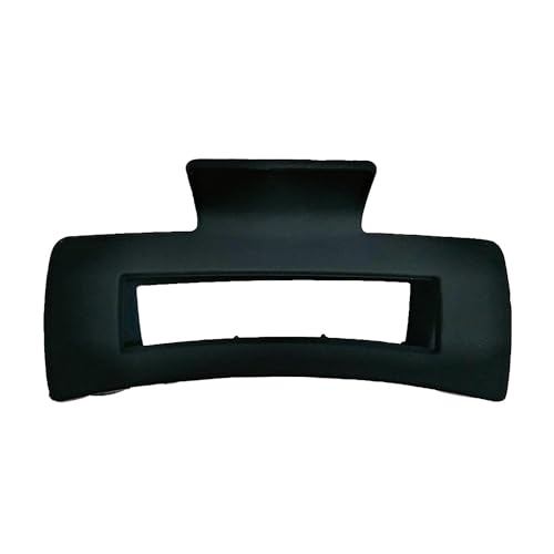 Square Black Hair Claw Clips for Thick and Thin Hair - Large Non-Slip Barrette