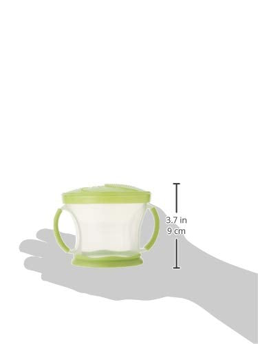 Munchkin Snack Catcher Toddler Snack Cups, No Spill, 2 Count - Blue/Green