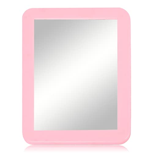 5x7 Real Glass Magnetic Locker Mirror - Pink Decor Accessory