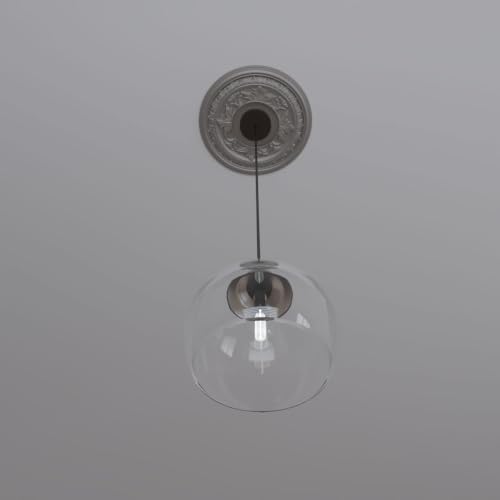 Ekena Millwork 13" PVC Ceiling Medallion in Metallic Silver
