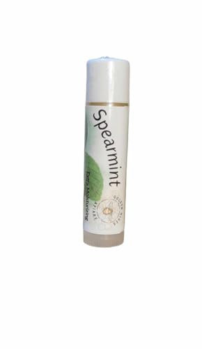 Natural Moisturizing Lip Balm with Raw Beeswax & Cocoa Butter - Spearmint