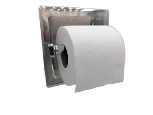 Chrome Stainless Steel Toilet Paper Roller Holder - Spring-Loaded