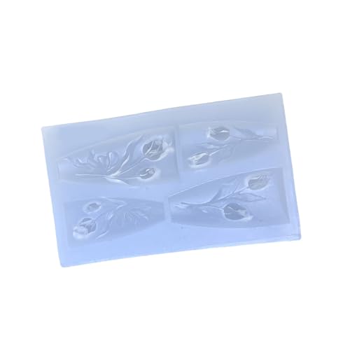Zudilyo Silicone Nail Art Mold with Flower Patterns for Manicures