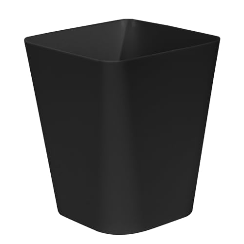 Small Trash Can 1.8 Gallon - Compact Plastic Wastebasket for Bathroom & Office
