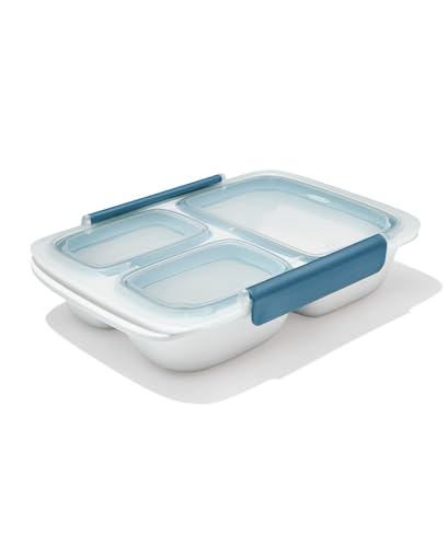 OXO Good Grips Prep & Go Divided Food Container, 4.1 Cup - Ocean Blue