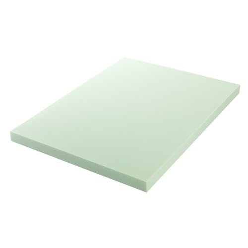 ZINUS 4 Inch Green Tea Memory Foam Mattress Topper, Pressure-Relieving Layer, Ideal for Back Pain Relief, Compact WONDERBOX Packaging, CertiPUR-US Certified, Full