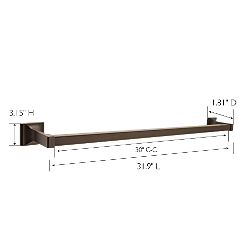 Design House Millbridge 30-Inch Towel Bar, Oil Rubbed Bronze Wall Mount