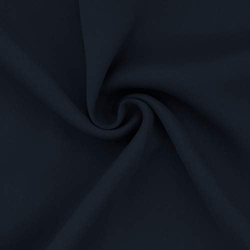Easy-Going Blackout Curtains, Thermal Insulated Navy Drapes, 52x108 in