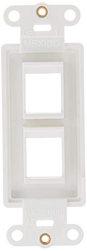 Leviton QuickPort Decora Insert, 2-Port, White - Pack of 4