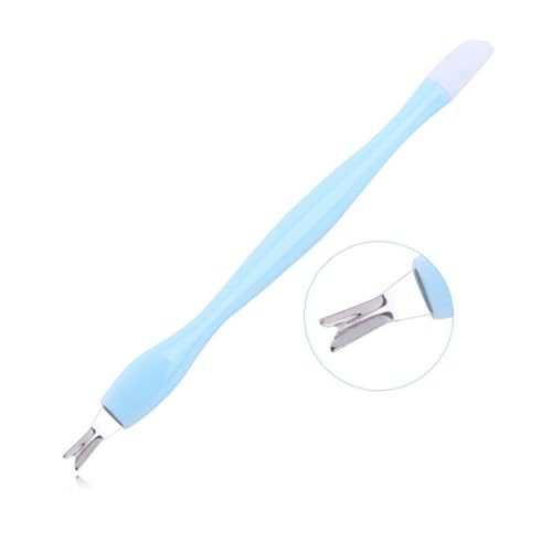 ONESWI 4 Pcs Cuticle Trimmer Pusher with Rubber Tip Stainless Steel
