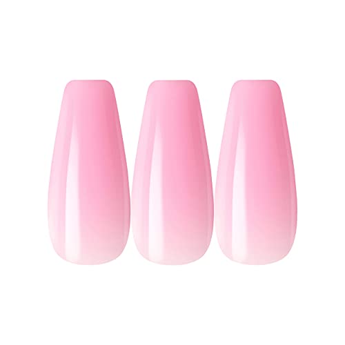 KISS Gold Finger Full Cover Press On Nails Long Length 24 Pcs