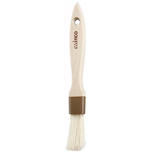 Winco 1" Boar Bristle Basting Brush for Glazing & Marinades