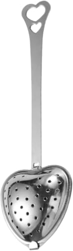 Heart Tea Infuser for Loose Leaf Tea, Stainless Steel Steeper with Long Handle