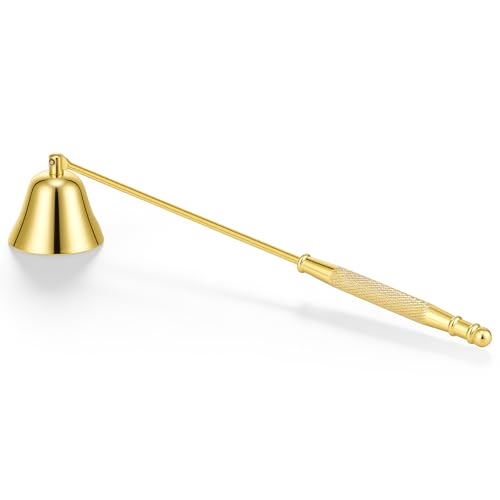 Vaincre Gold Stainless Steel Candle Snuffer with Long Handle